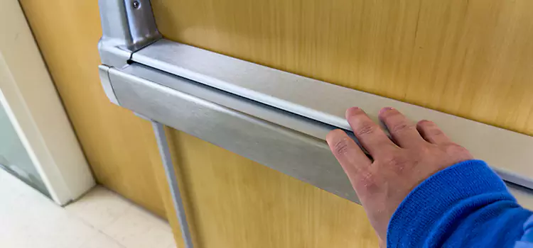 Installing a Push Bar on a Door Lake Forest